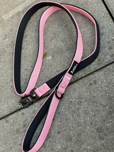 Taktische Hundeleine ULTRA LIGHT XXS Rosa – 1,5 m mit Mini-Froschkarabiner