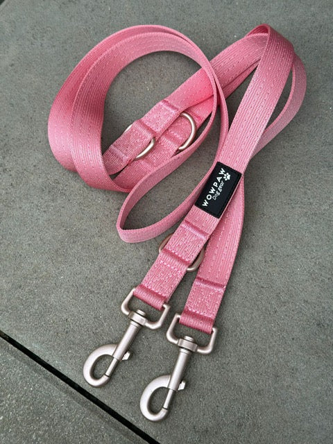 Standard Hundeleine S verstellbar Länge 2m Rosa Edition