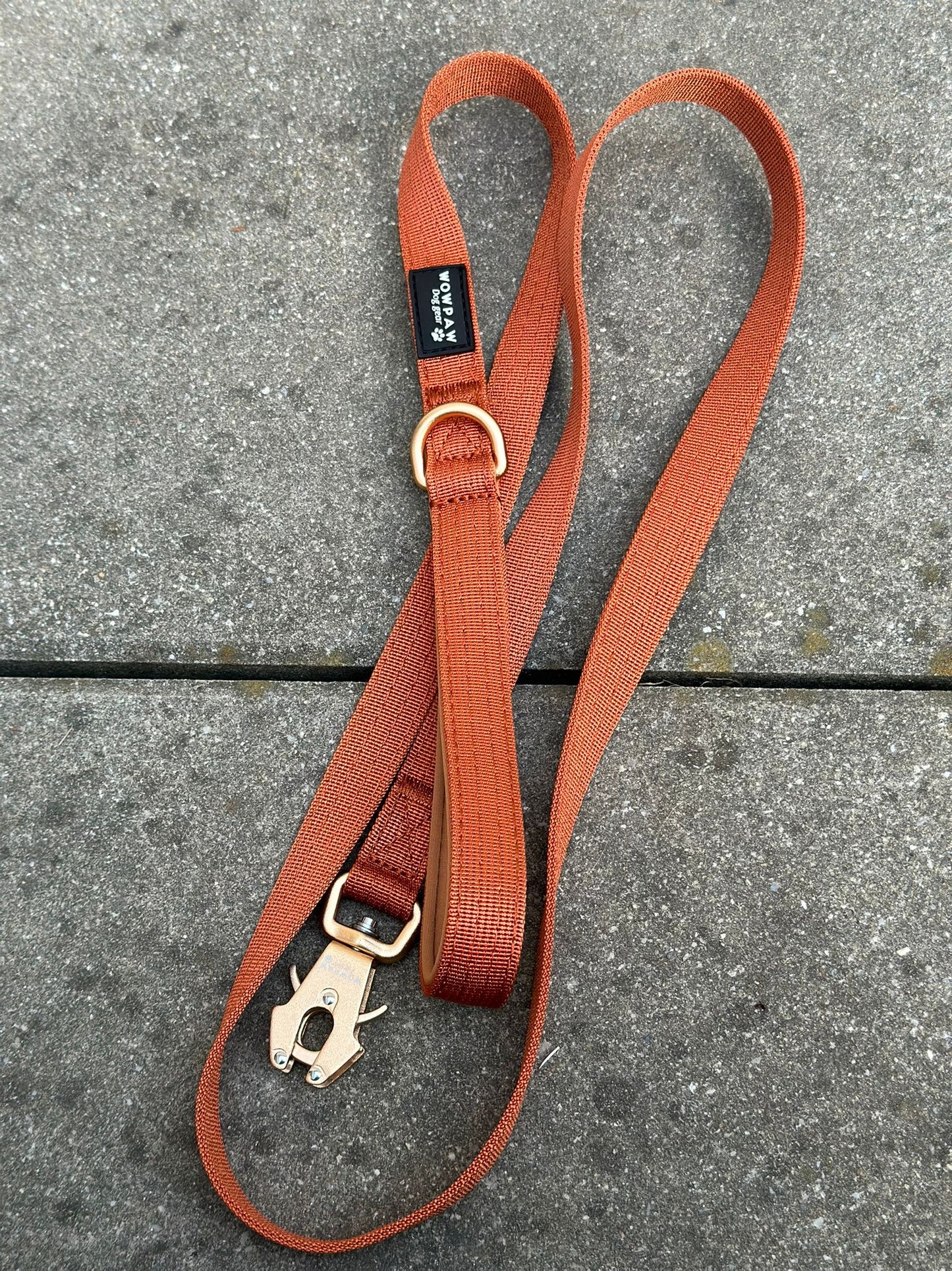 Taktische Hundeleine ULTRA LIGHT SOFTLINE XXS Kupfer Edition – 1,5 m mit Mini-Froschkarabiner