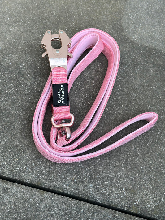 Taktische Hundeleine ULTRA LIGHT Rosa Edition 360° drehbar Länge 1,8m