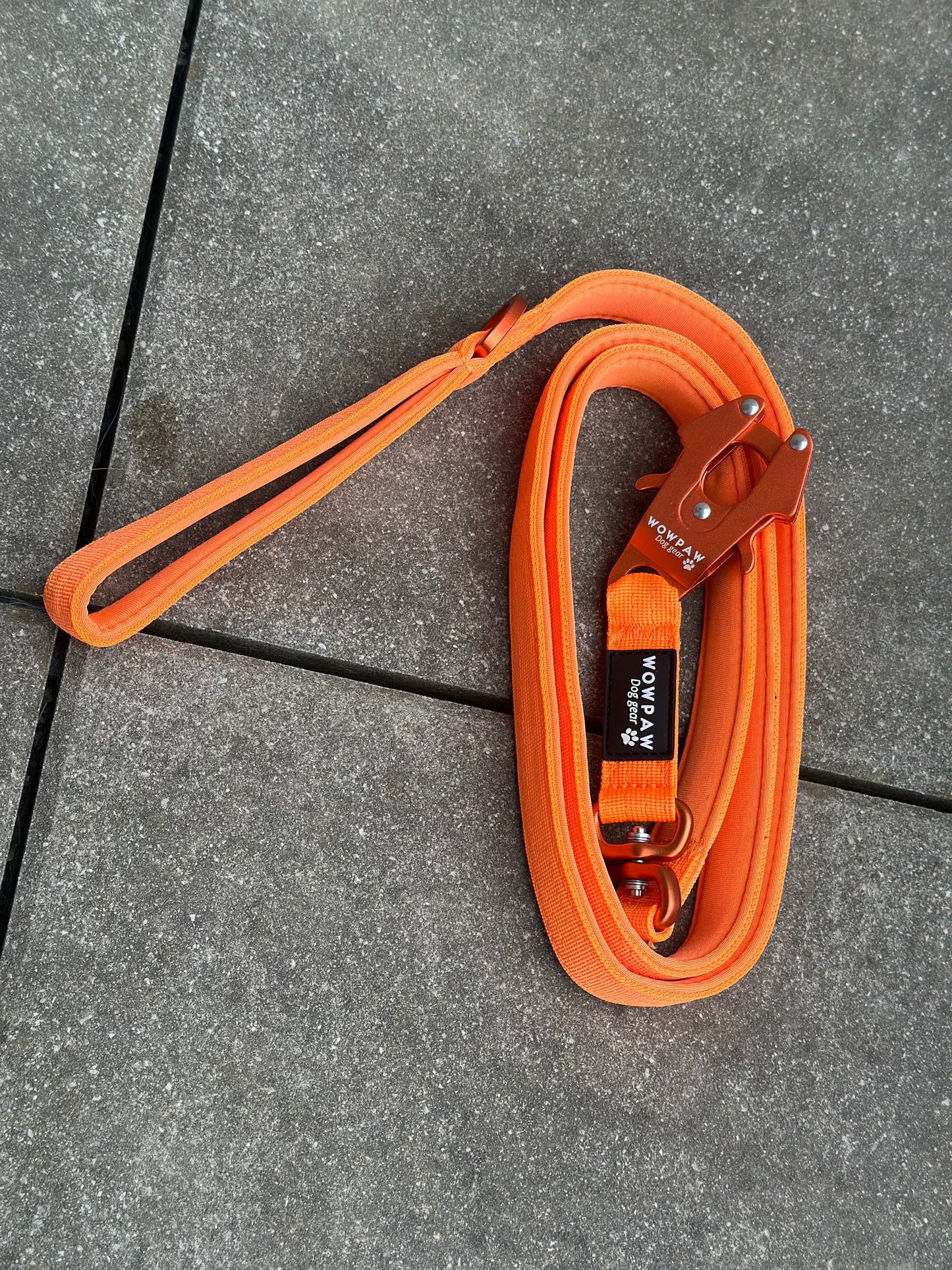 Taktische Hundeleine ULTRA LIGHT Neonorange Edition 360° drehbar Länge 1,8m