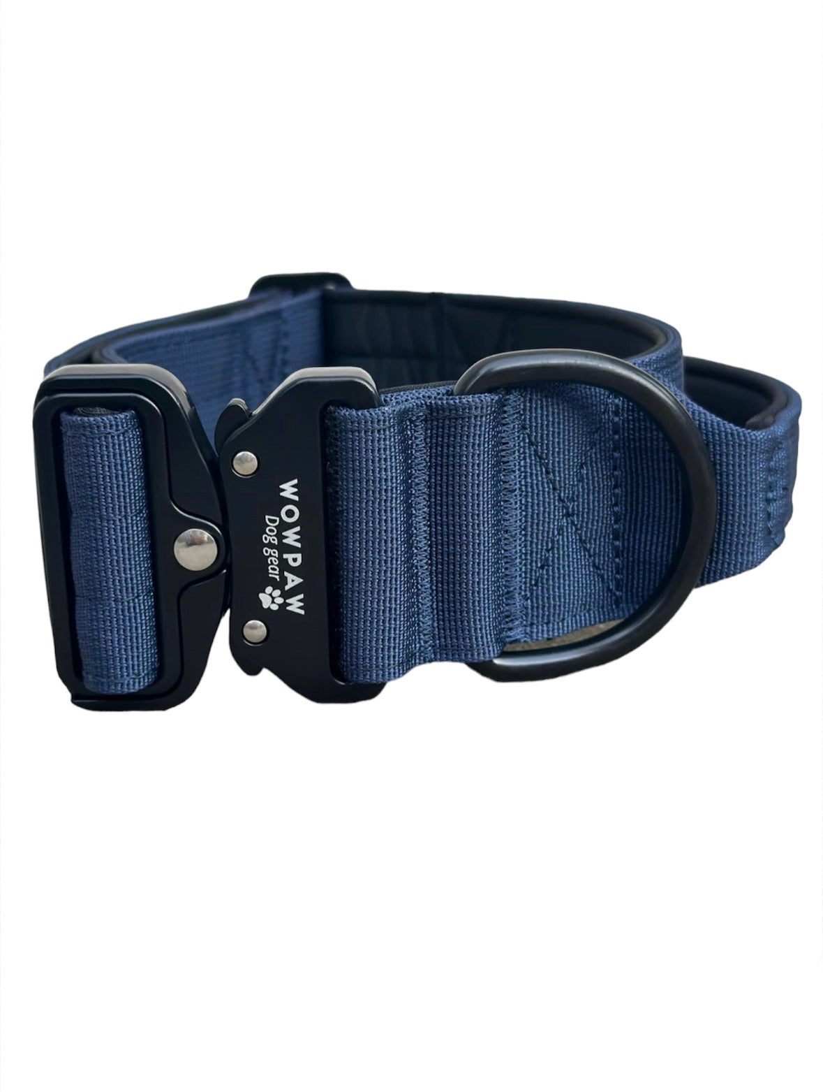 Collare tattico per cani di alta qualità blu navy taglia M