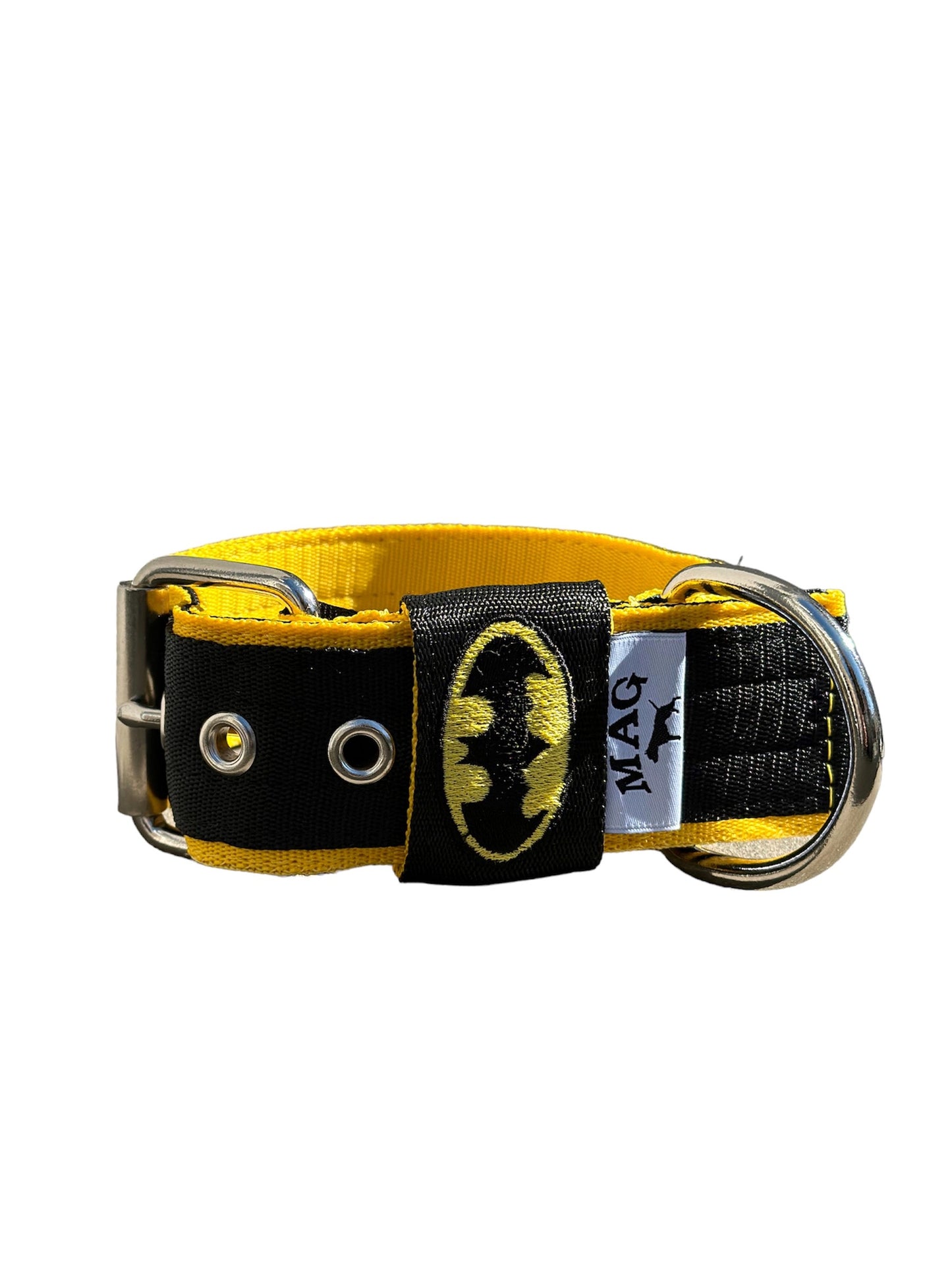 Collare per cani MAG Web Batman Giallo