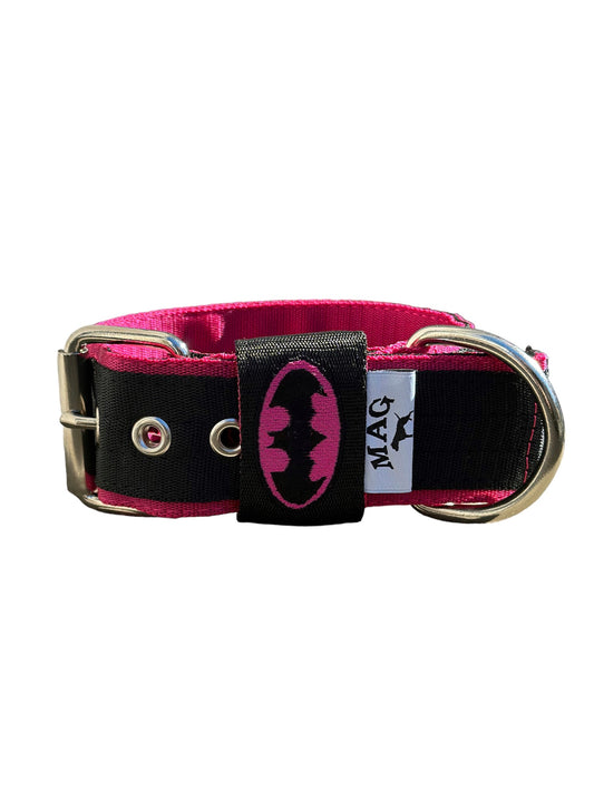 Collare per cani MAG Web Batman Rosa