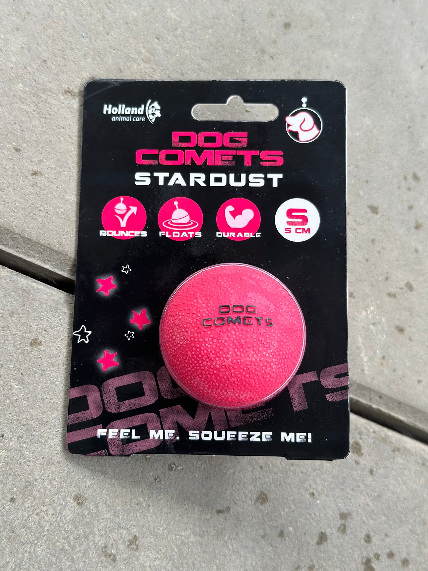 Dog Comets Ball Stardust S / M / Pink / Orange