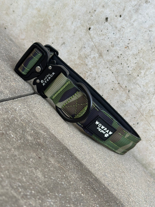 LED-Hundehalsband Army Green Camouflage Größe M Breite 3,8cm