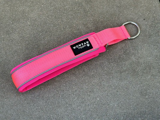 Collare per cani tattico di alta qualità 2,5 cm arancione neon taglia XS