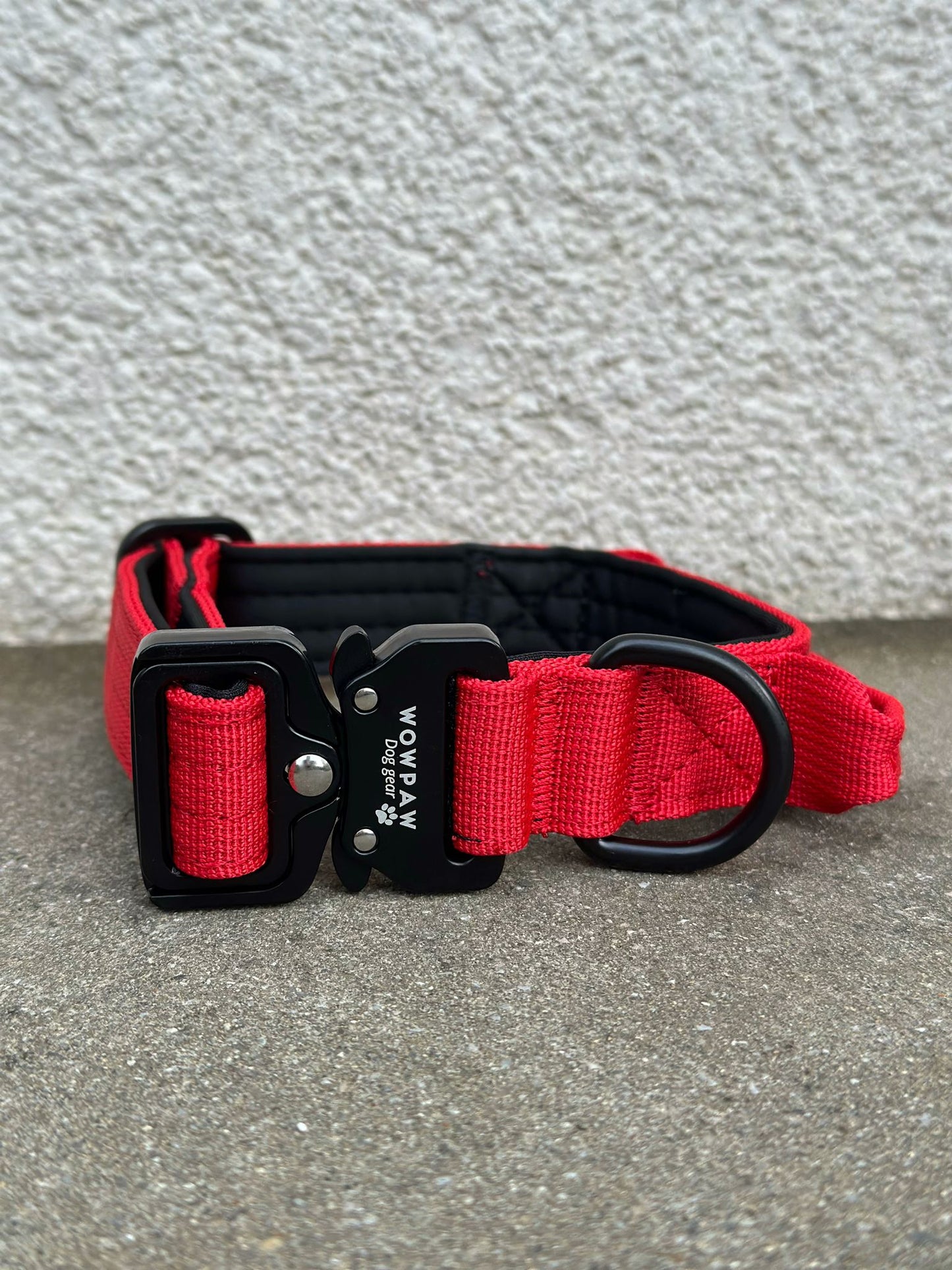 Collare per cani tattico di alta qualità 2,5 cm rosso taglia XS